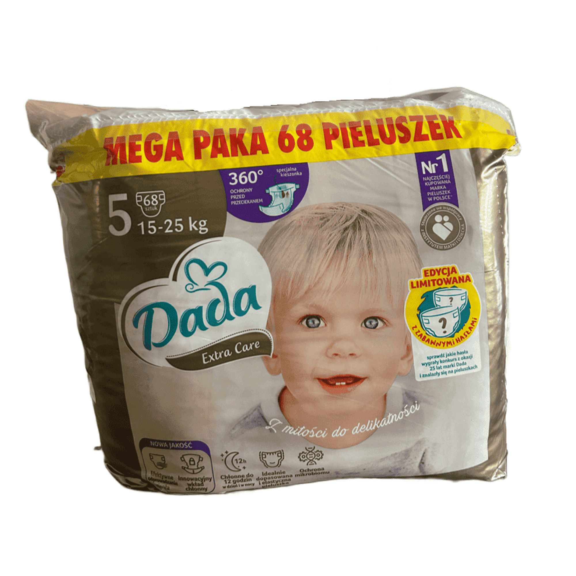 Підгузки Dada Extra Care 5 Maxi Mega Paka (15-25 кг) 68 шт — 21865